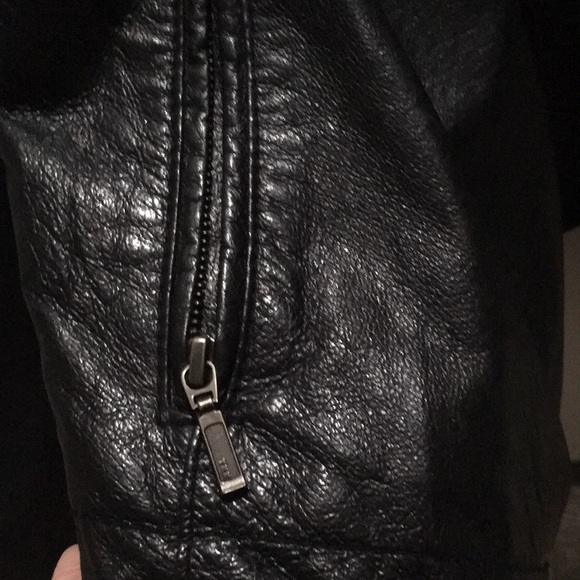 Leather moto jacket - Picture 5 of 6